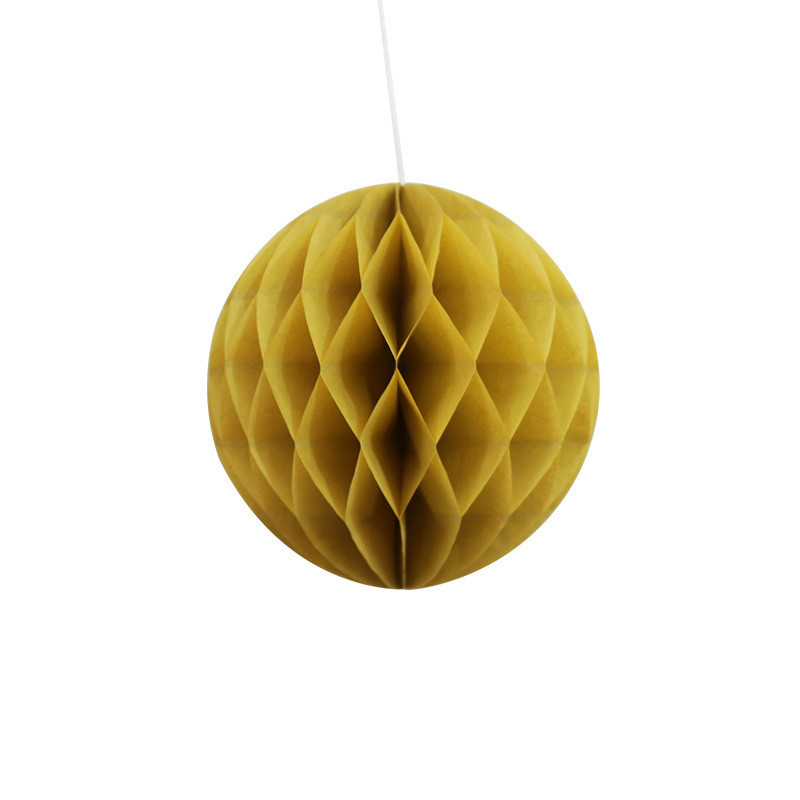 Шар сота из бумаги 20 см кофейный Киев - изображение 1