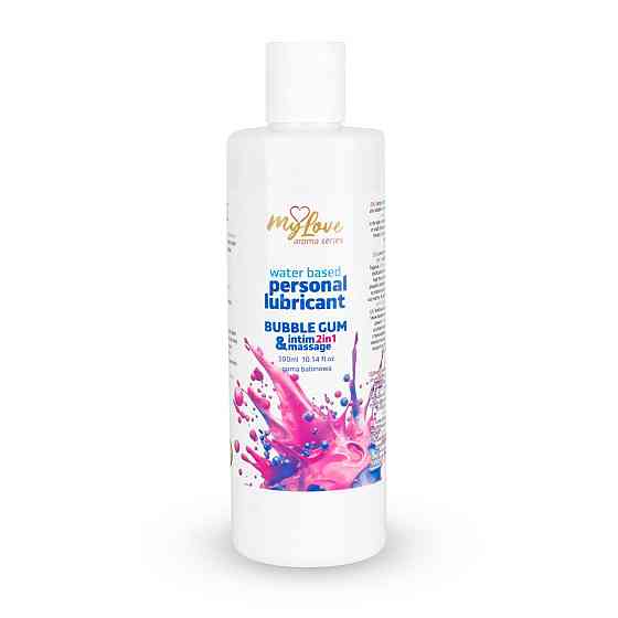 2в1 лубрикант та масажний гель - MyLove Aroma Series Intim&Massage Bubble Gum, 300 мл Sex Aura Київ