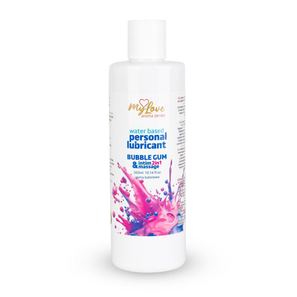 2в1 лубрикант та масажний гель - MyLove Aroma Series Intim&Massage Bubble Gum, 300 мл Sex Aura Київ - фото 1