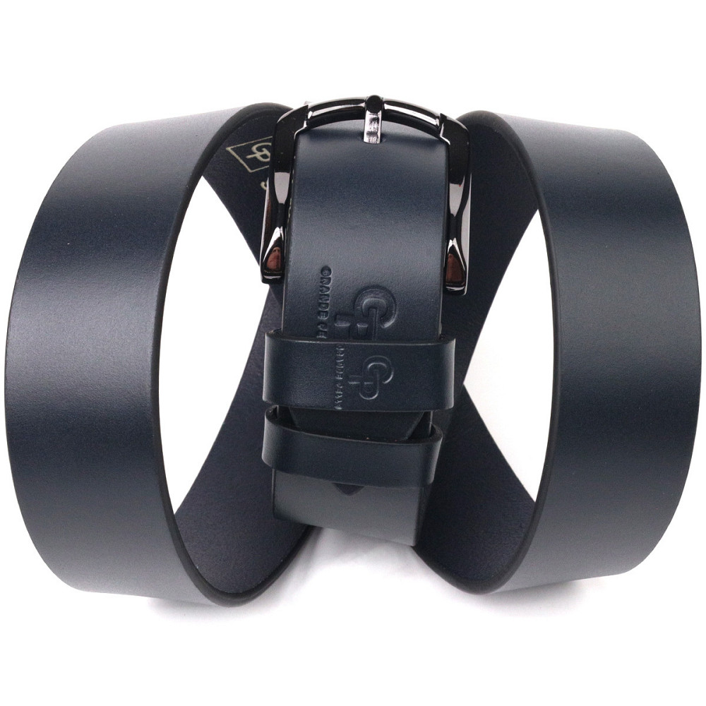 Практичный ремень для мужчин из натуральной кожи Grande Pelle 21471 Синий Киев - изображение 7