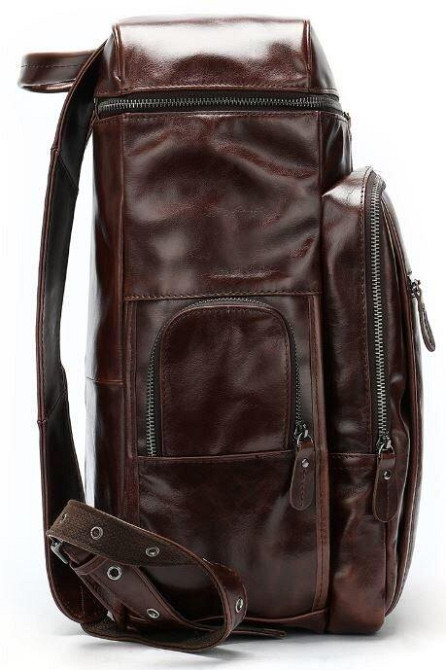 Рюкзак кожаный Vintage 14892 Коричневый Киев - изображение 6