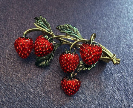 Брошь женская для одежды Земляника Киев - изображение 1