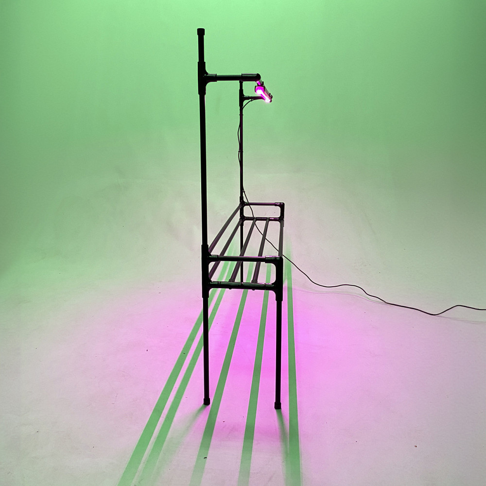 Підставка для квітів на підвіконня Lucia Bicolor з фітолампою. Полиця для квітів на вікно Борисполь - изображение 5