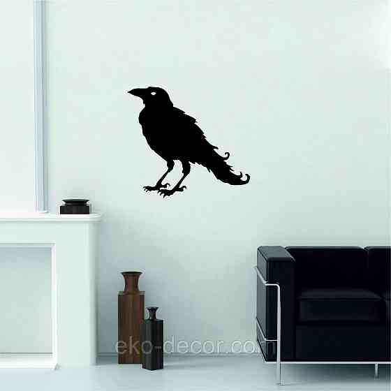 Декоративне настінне Панно «Ворон» Декор на стіну Київ