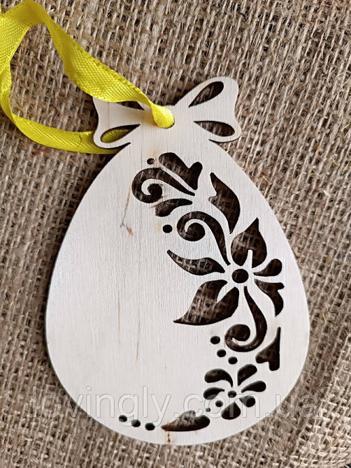 Украшение в форме яйца с цветочным декором. Ирпень - изображение 1
