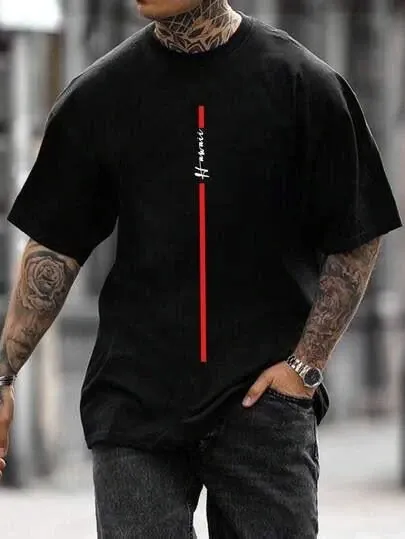 Футболка чоловіча с принтом  48 Чорний 2664093673 Дніпро - фото 1