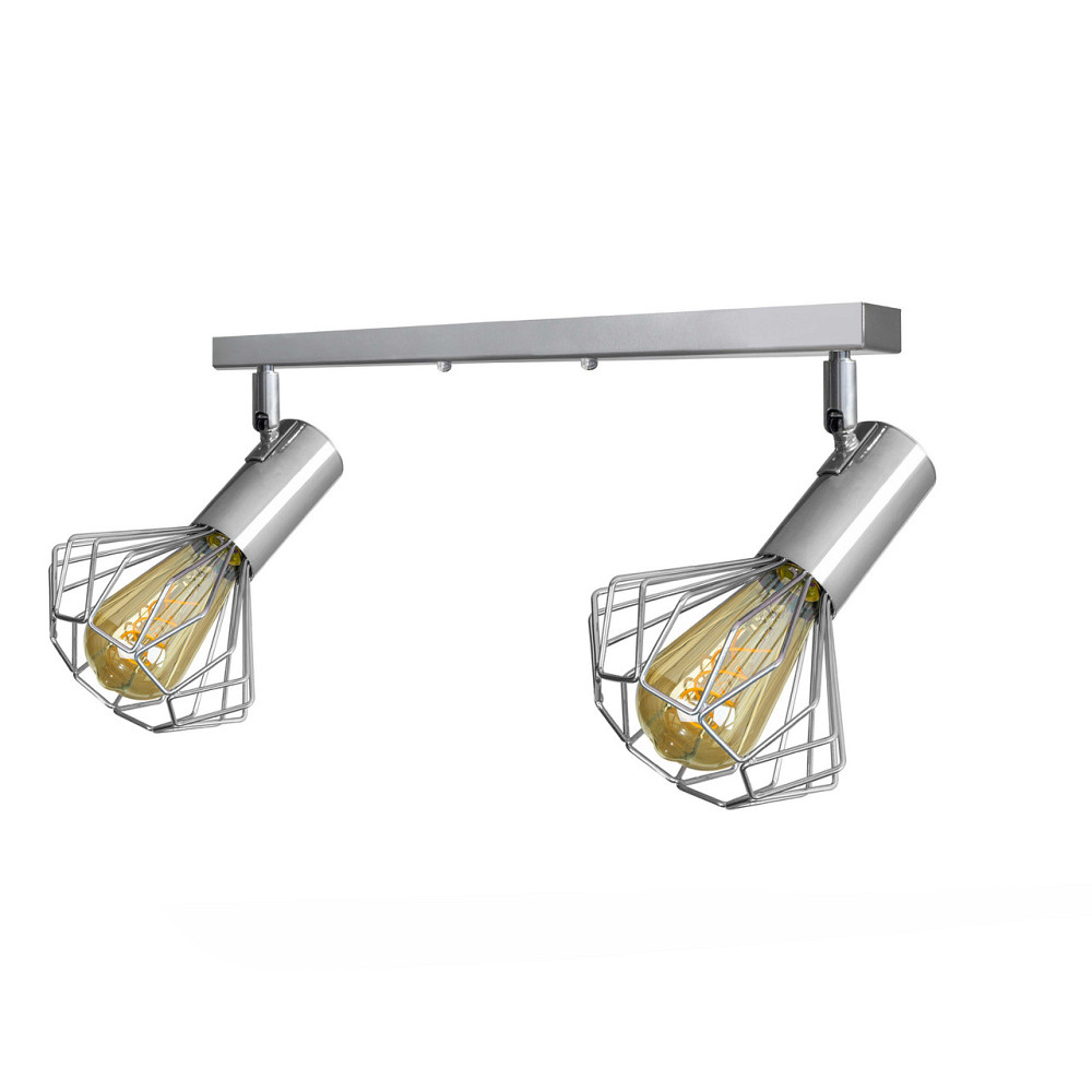 Светильник на планке с поворотними плафонами 2-Е27 Diadem NL 22151-2 CR хром Киев - изображение 2
