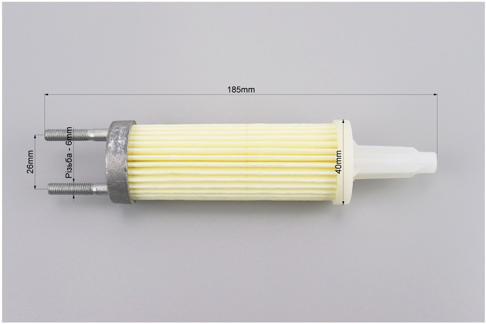 Фільтр паливний - елемент 11см 186F к-кт 5шт Киев - изображение 2