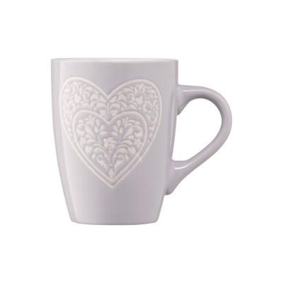 Чашка Ardesto Heart 330 мл Grey (AR3467GR) Вінниця - фото 4