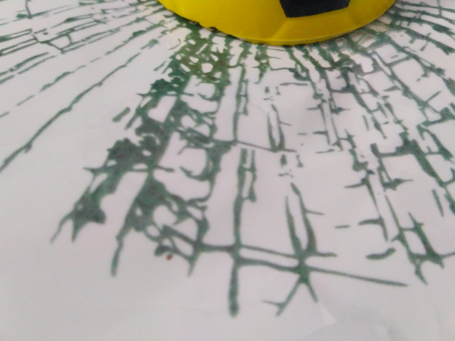 М'ячик у вікні авто жовтий футбольний наклейка прико Київ - фото 7