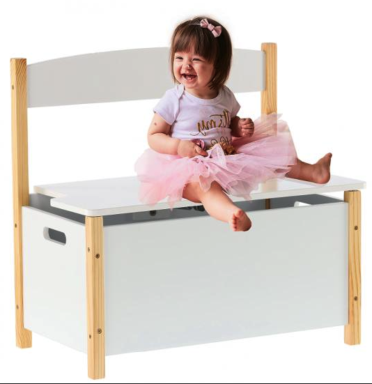 Лавка Chomik DAISY дитяча зі скринею для зберігання іграшок Київ - фото 1