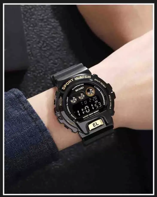 Мужские наручные часы Skmei 1905 Черный с золотистым Киев - изображение 7