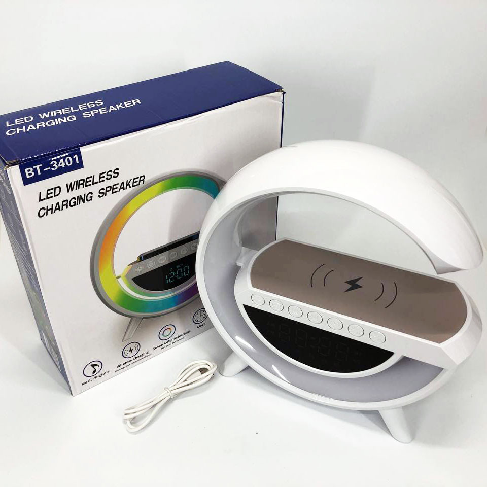 Настольный ночник с беспроводной зарядкой для телефона G-Smart BT-3401, Умная настольная лампа ночник QE-83 Львов - изображение 10