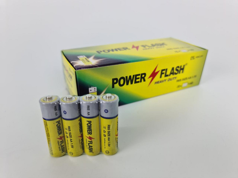 Элемент питания Батарейка POWER FLASH (АА R6) солевые (Б-4) (4 шт) Харьков - изображение 2