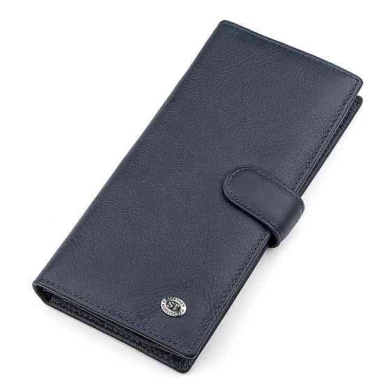 Мужской купюрник ST Leather 18365 (ST147) кожаный Синий Киев