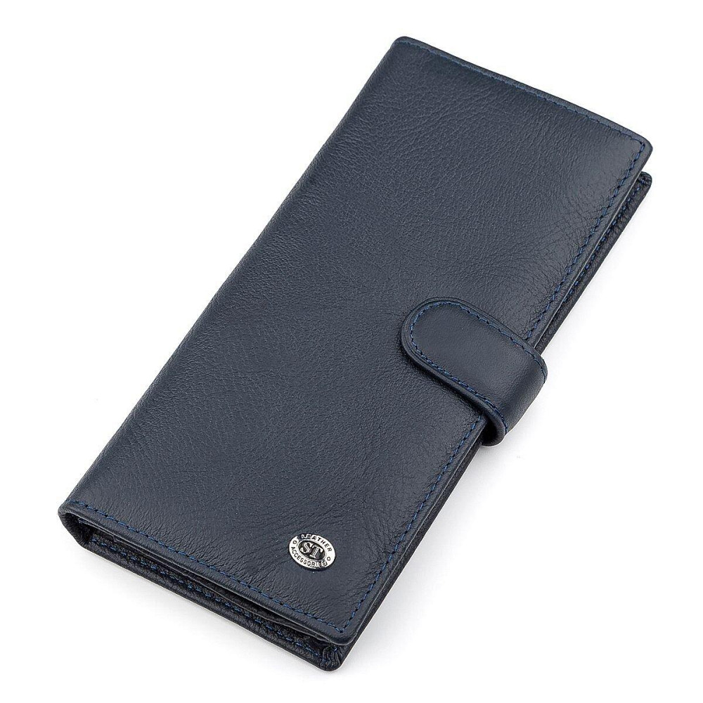 Мужской купюрник ST Leather 18365 (ST147) кожаный Синий Киев - изображение 1