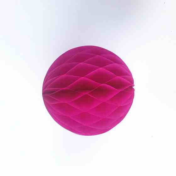 Шар сота из бумаги 20 см малиновый Киев
