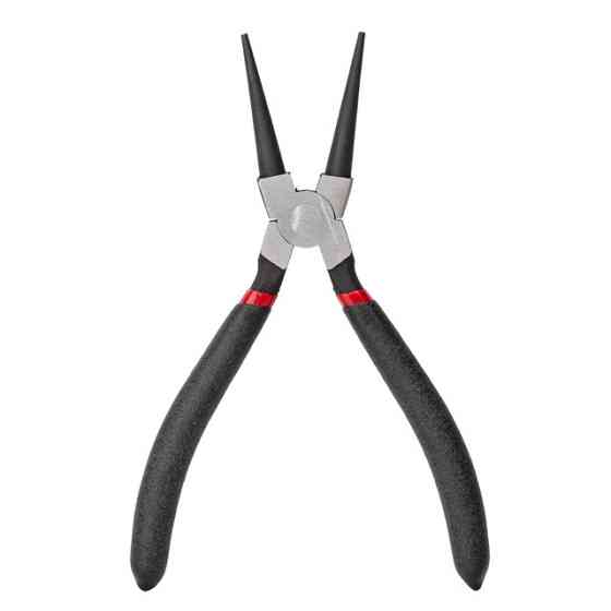 Круглогубці 190 мм, 40CrV, фосфатовані, поліровані, полив’яні двошарові рукоятки, STORM INTERTOOL NT-0150 Київ