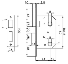 Замок врезной 251WC Харьков - изображение 2