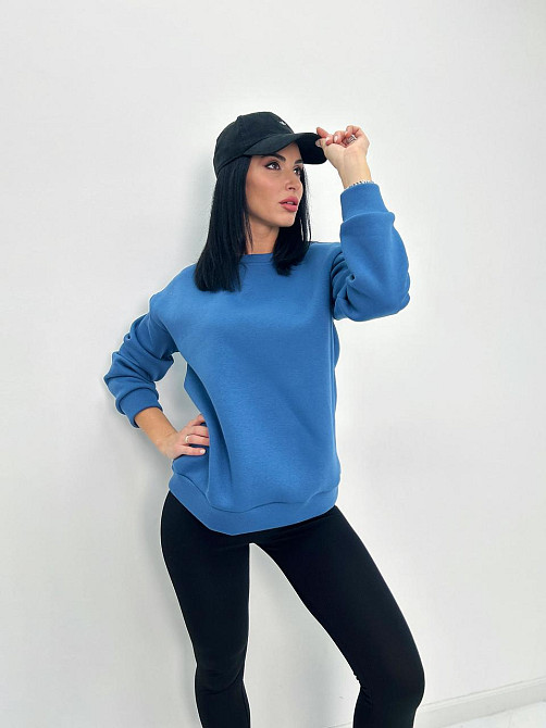 Жіночий теплий батник "Wear" Турція оптом | Норма і батал Джинс, 42-44 Київ - фото 1