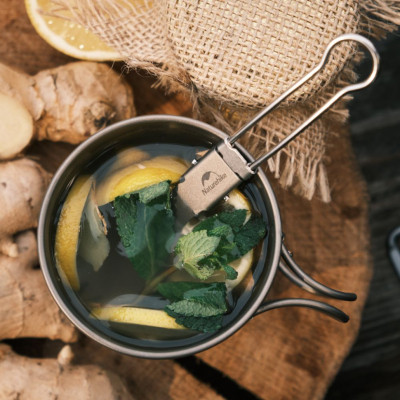 Ложка-виделка туристична Naturehike титанова NH19C001-J (6927595734766) Вінниця - фото 6