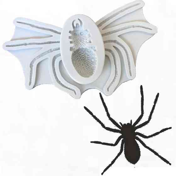 Молд силиконовый Паук 167 на 91 мм серый Киев