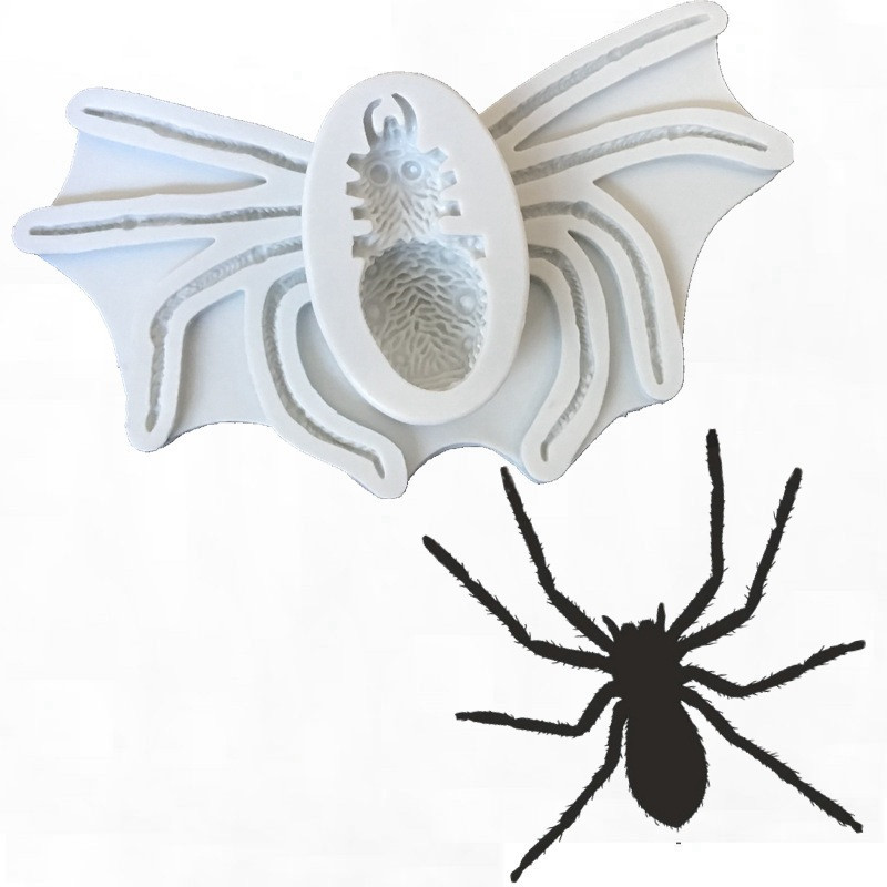 Молд силиконовый Паук 167 на 91 мм серый Киев - изображение 1