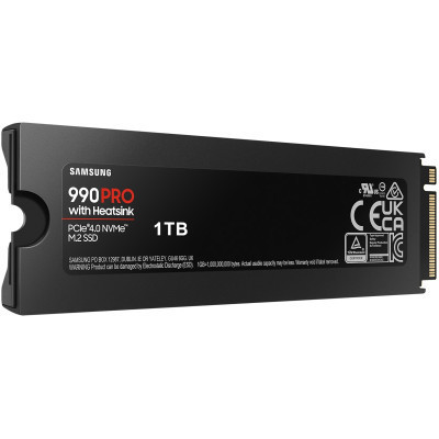 Накопитель SSD M.2 2280 1TB 990 PRO with Heatsink Samsung (MZ-V9P1T0CW) Винница - изображение 10