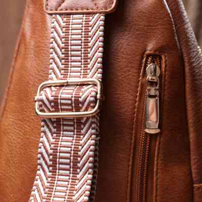 Сумка Vintage Жіноча слінг з екошкіри Руда (22749) Вінниця