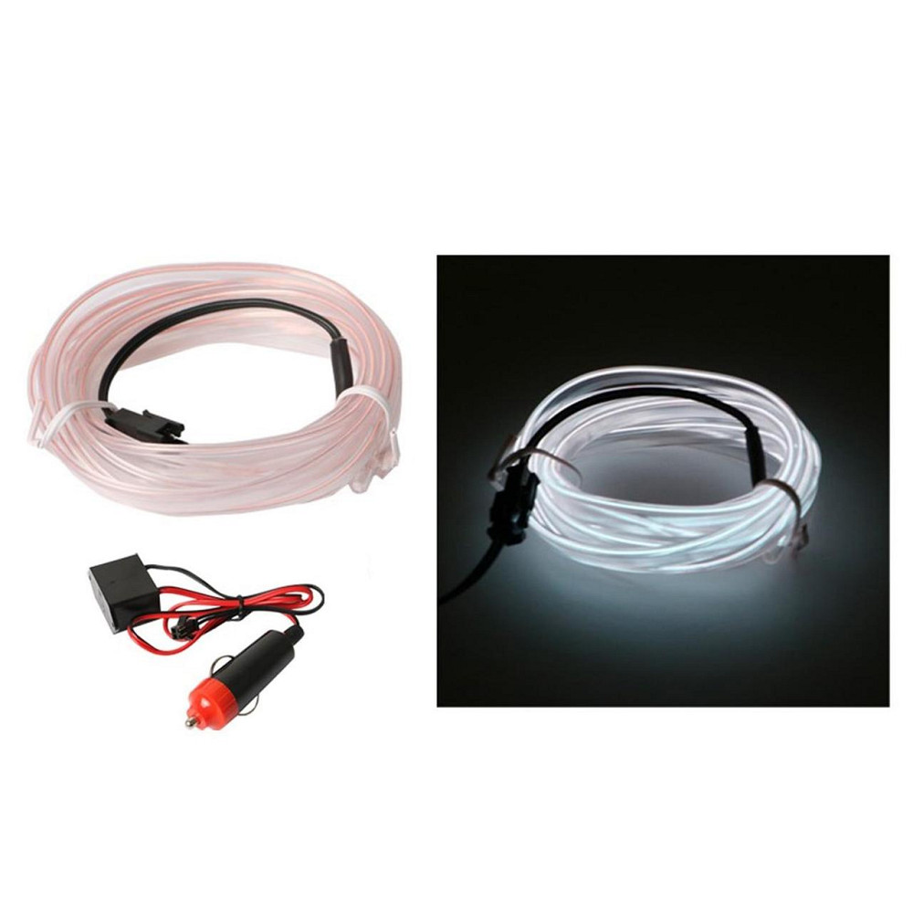 Гнучкий неоновий світильник для авто 5м, білий Київ - фото 5