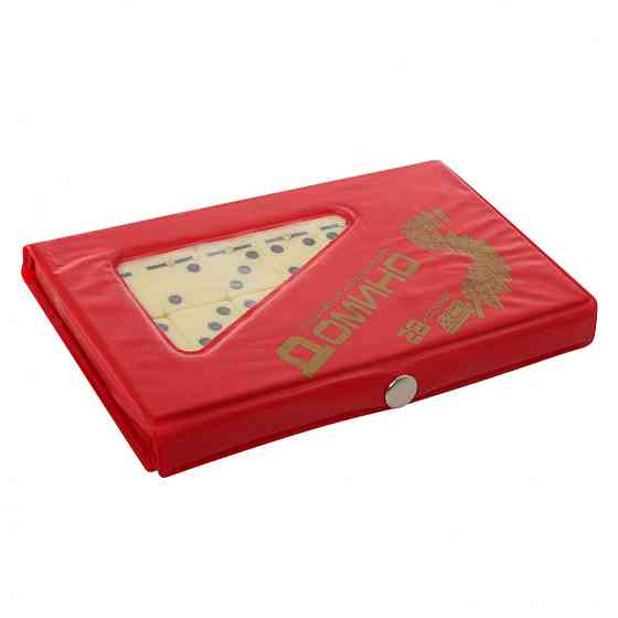 Настільна гра Доміно M 0003 в пеналі  Червоний Вінниця