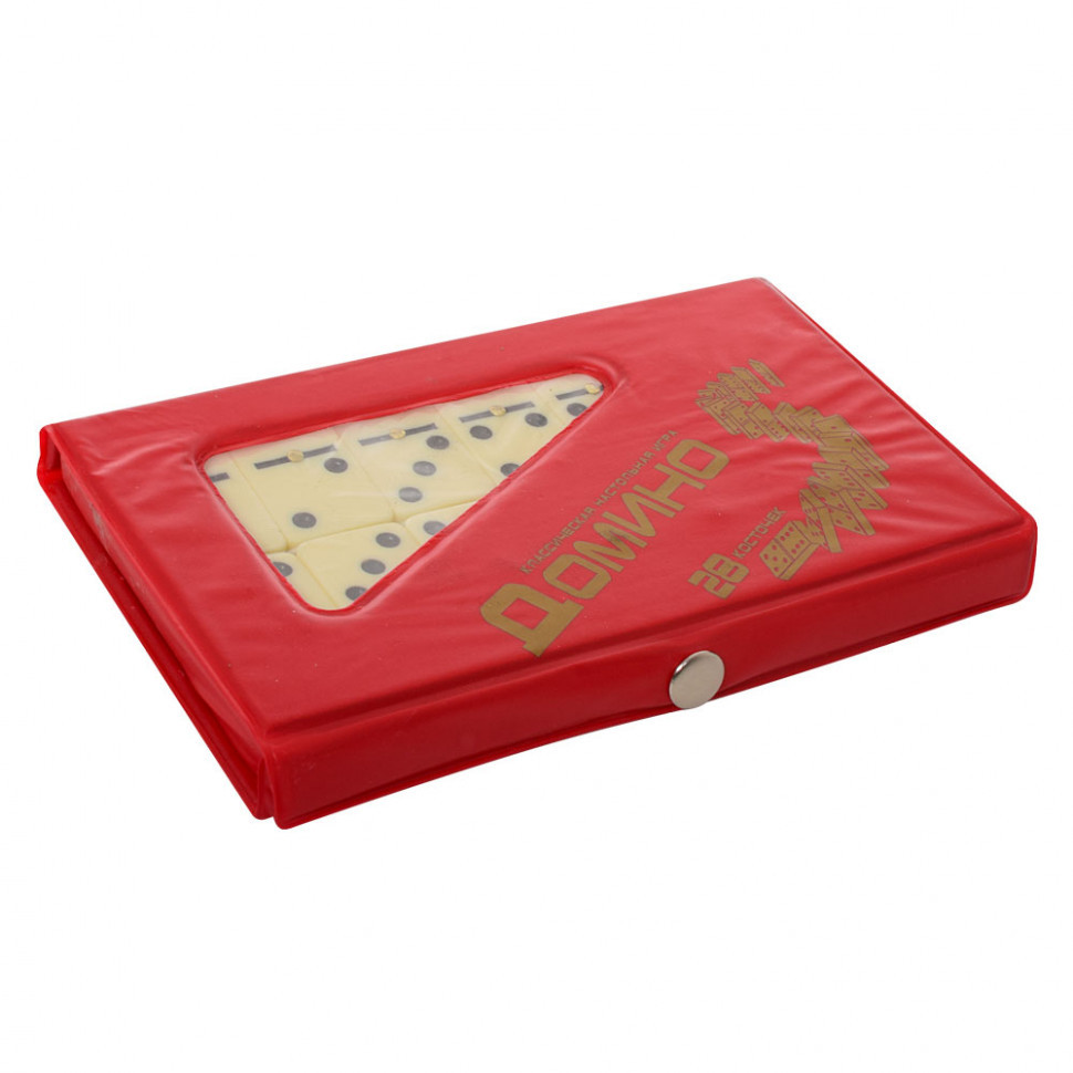 Настольная игра Домино M 0003 в пенале Красный Винница - изображение 1