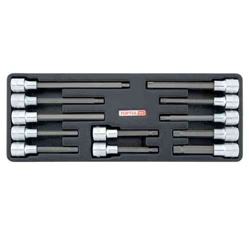 Набір біт впресованных в головку 1/2" 12ед. (в ложементі) TOPTUL GAAT1202 Одеса