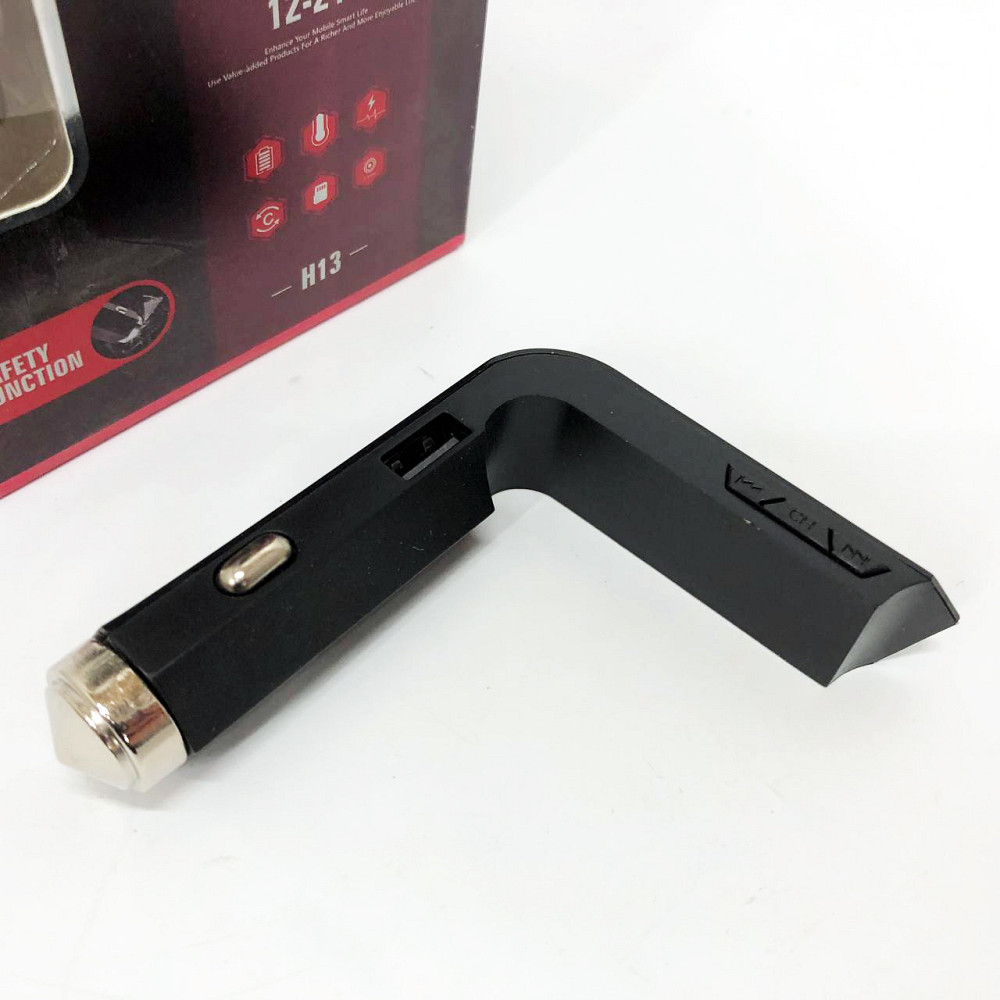 Трансмітер з зарядкою для телефону від прикурювача HZ H13 LCD AUX/USB, Якісний модулятор для автомобіля MU-27 Львів - фото 18