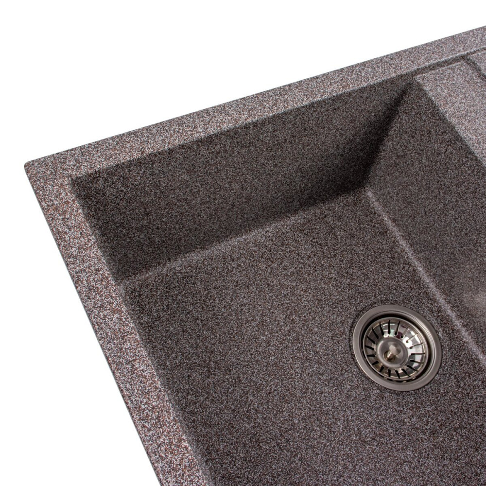 PLATINUM Гранітна мийка для кухні Platinum 7950 Selena матова Мікс Київ - фото 4