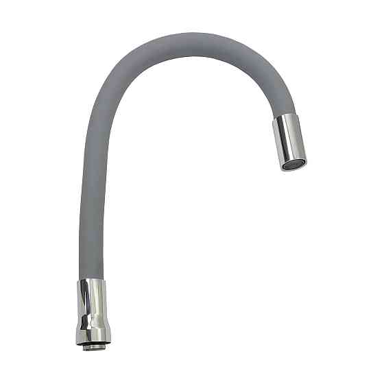 Вилив змішувача GLR-GRAY-55 для кухні Гофрований , силікон Сірий , 3/4″ВН Київ