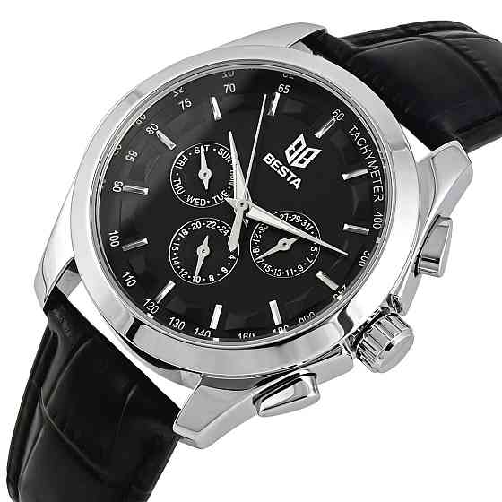 Часы мужские механические Besta Walker Deluxe Leather (2 ремешка) Киев