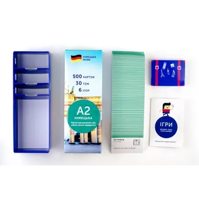 Обучающий набор English Student Карточки для изучения немецкого языка Ниже среднего A2 (укр.) (59122578) Винница