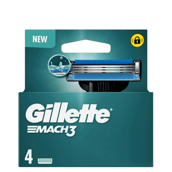 Змінні касети (леза) Gillette Mach3 New (4 шт.) Київ