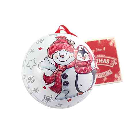 Коробка-куля "Сніговик та пінгвін" Рівне