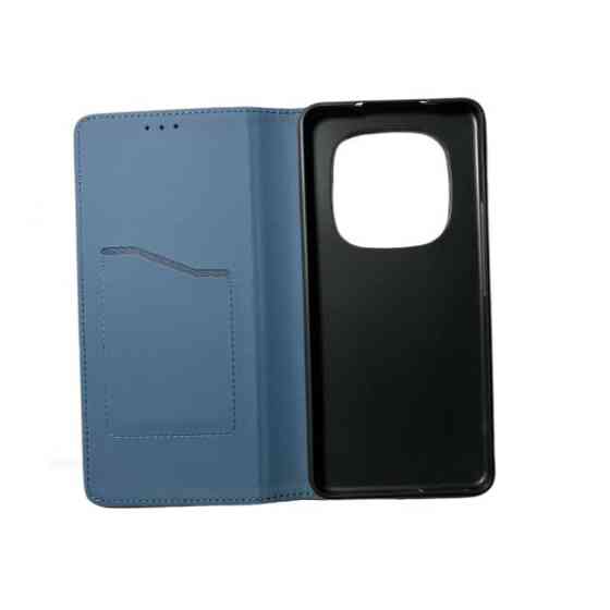 Чехол книжка Xiaomi Redmi Note 15 pro 4G Кожаный (синий) Одесса
