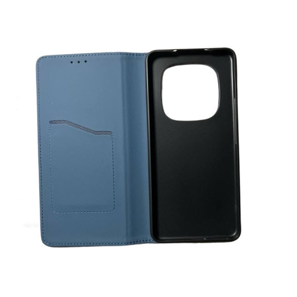 Чехол книжка Xiaomi Redmi Note 15 pro 4G Кожаный (синий) Одесса - изображение 3