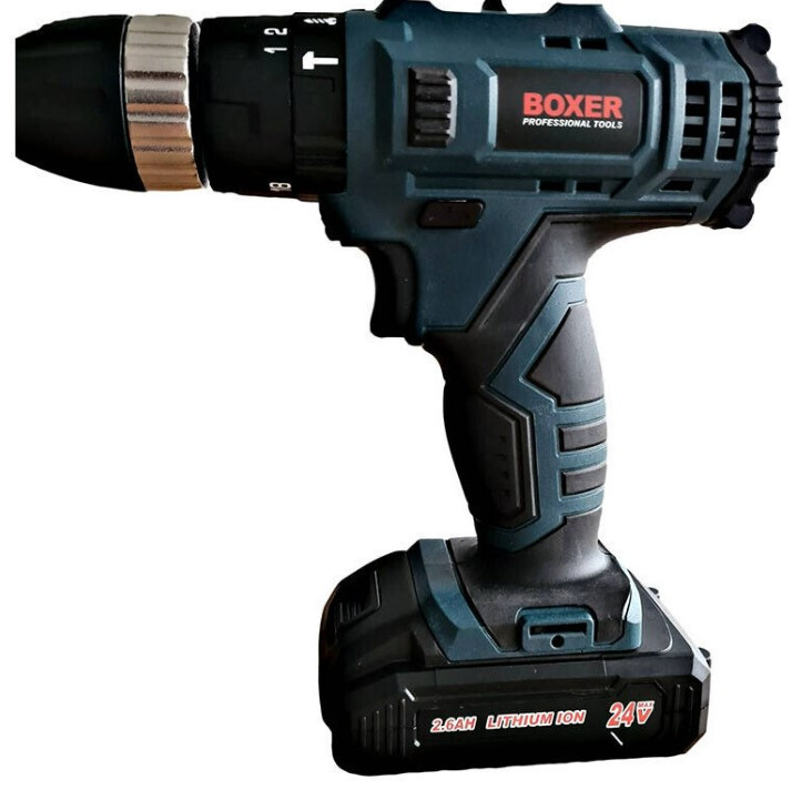 SR-040 Набор Аккумуляторных Шуруповертов 24V с 2 АКБ, Быстрой Зарядкой и 94 Аксессуарами в Кофре (18+1 режим) Одесса - изображение 3