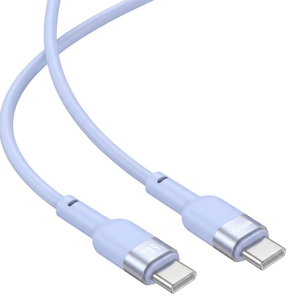 Кабель Brevia Type-C to Type-C 60W 1,2м, синій box (52120UCCC1) Львів - фото 3