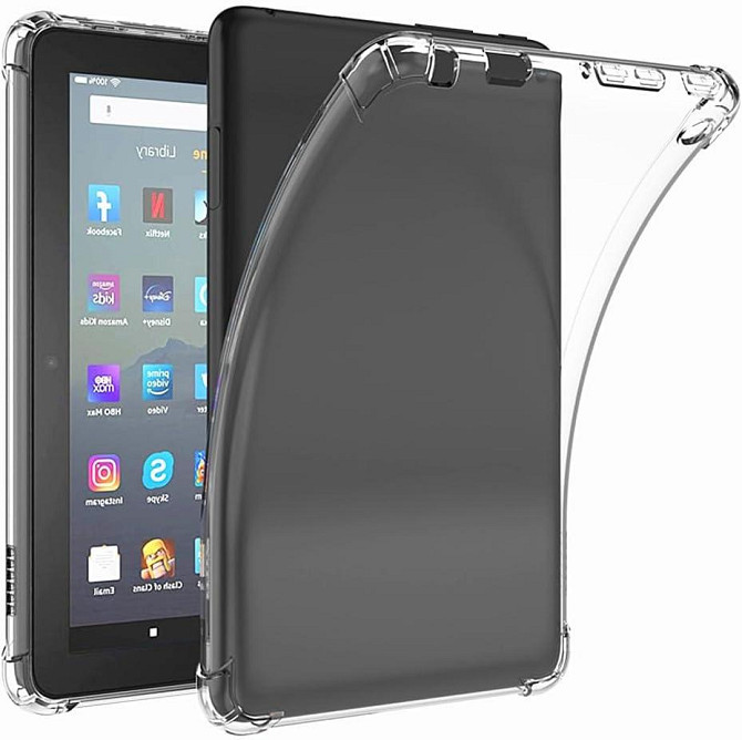Прозрачный чехол DETEUUA для Amazon Fire HD 10 9th/7th/5th Generation 2017-2019 мягкий защитный чехол из ТПУ Днепр - изображение 9