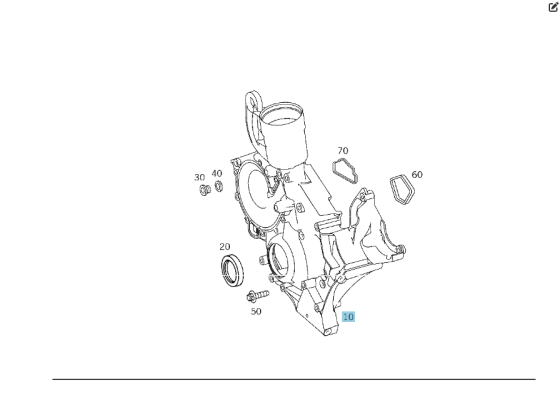 Mercedes-Benz  A1370150002 Передня кришка картера ГРМ M137 Одесса