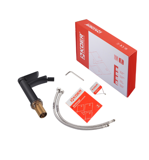 Змішувач для біде Koer KB-20028-05 чорний латунний (KR5302) Чернівці - фото 8