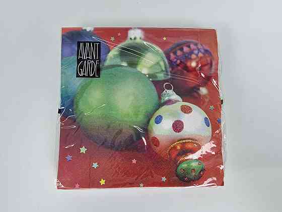 Красива серветка (ЗЗХЗ, 20 шт.) VIVA новий рік малюнок No6 (1 пачка) Харків