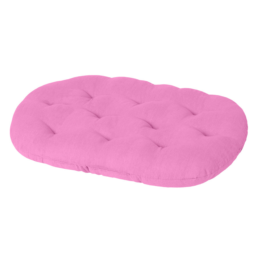 Підстилка овальна для тварин Теремок, L, Ш 65 см, Д 75 см, В 7 см рожевий Коломия - фото 2