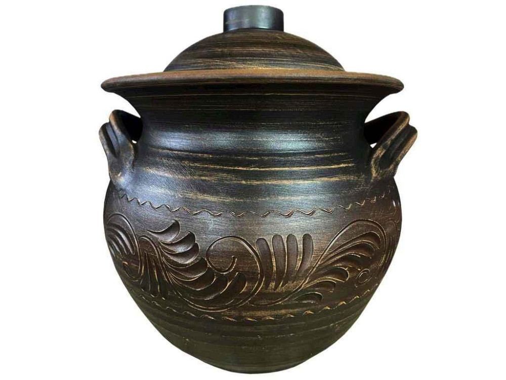 Супниця 6л з ручками гончарна декор 46761 ТМ СЛОВЯНОЧКА Київ - фото 1